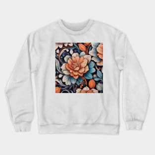 Multi Color Floral Pattern Crewneck Sweatshirt